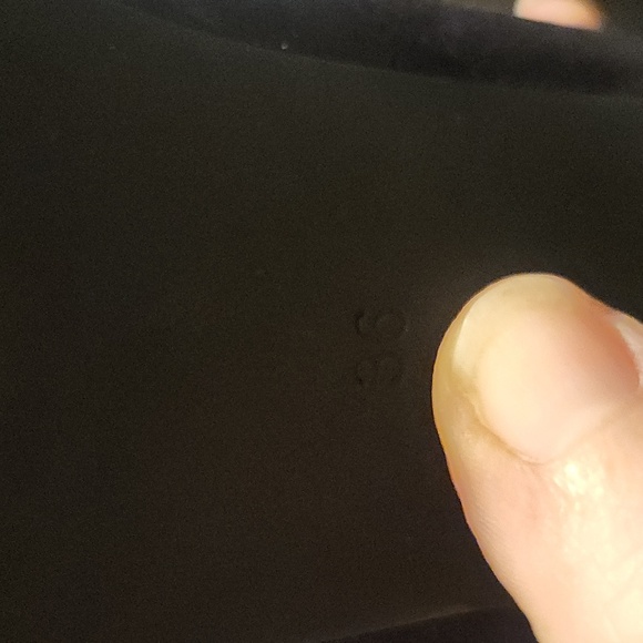 H&M block heels black suede 3 inch heel peep toe - Picture 4 of 5